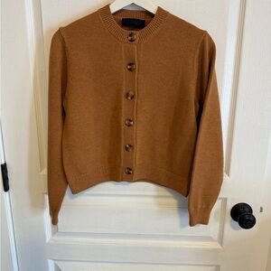Zara Camel Button-Up Women's Cardigan